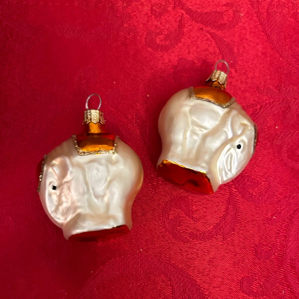 Pier 1 Elephant Ornaments